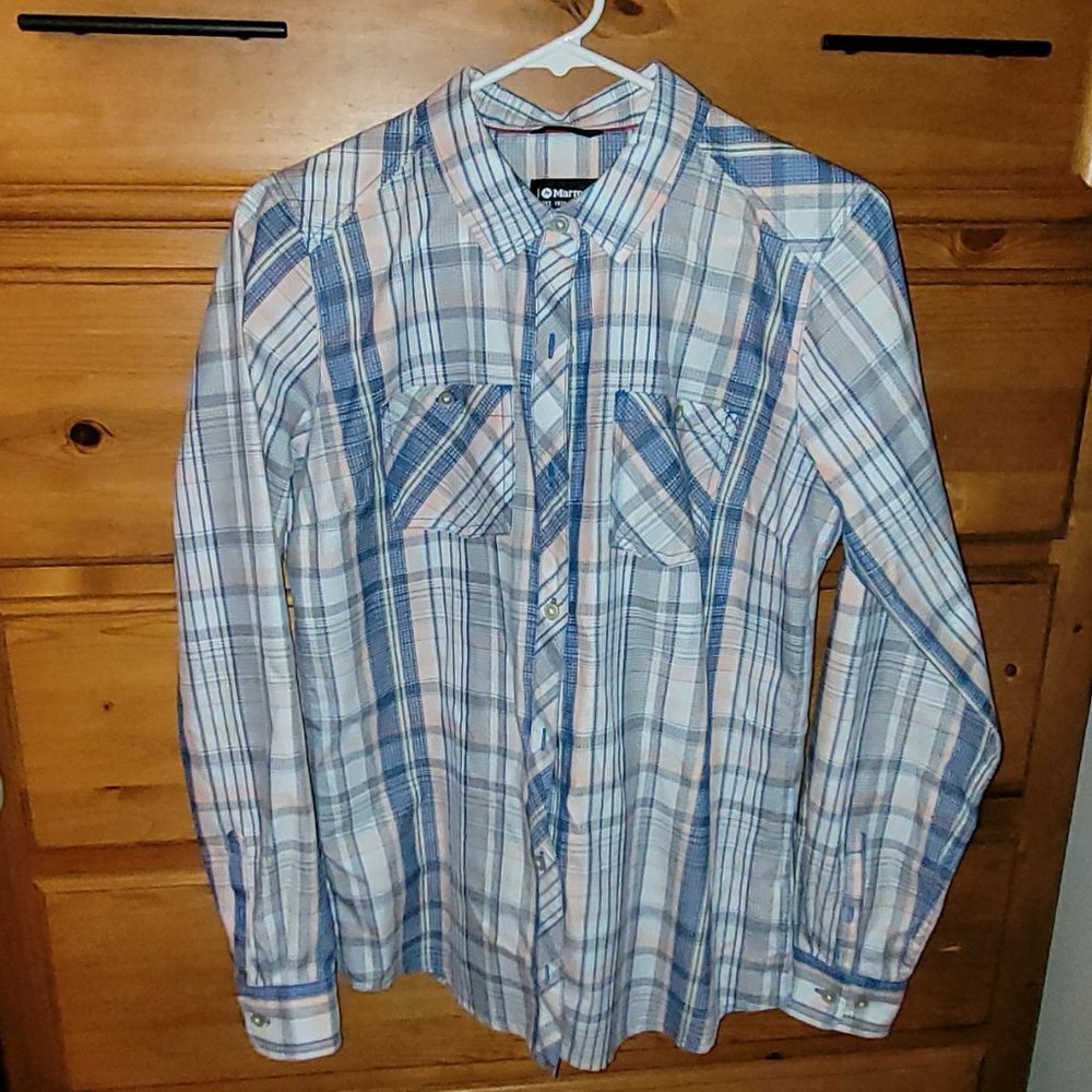 Marmot Women's Evelyn Shirt - Supplex Nylon, UPF 50 (Medium)